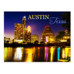 Austin, Texas Skyline at Night Post Cards