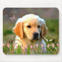 Austin The Golden Labrador Mouse Mat