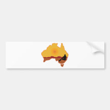 Australia Aboriginal Bumper Sticker