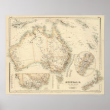 Australia and New Zealand Poster