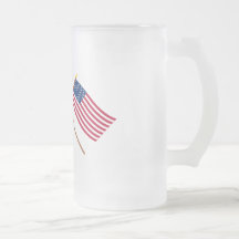 Australia and United States Crossed Flags Mugs