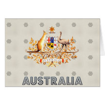 Australia Coat of Arms Cards