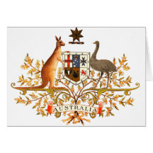 australia coat of arms cards