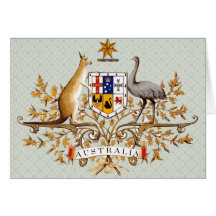 Australia Coat of Arms detail Greeting Card