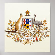 Australia Coat of Arms detail Posters