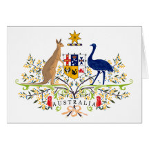 Australia Coat of Arms Greeting Card