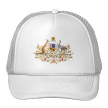 Australia Coat of Arms Mesh Hat