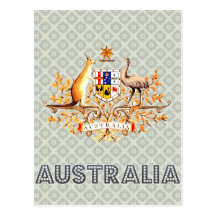 Australia Coat of Arms Postcard