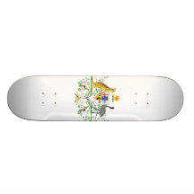 Australia Coat Of Arms Skateboard