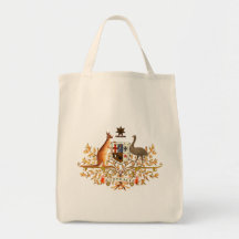 australia coat of arms tote bags