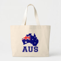 Australia Continent Canvas Bags