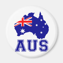 Australia Continent Fridge Magnets