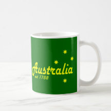 Australia Est 1788 Coffee Mugs