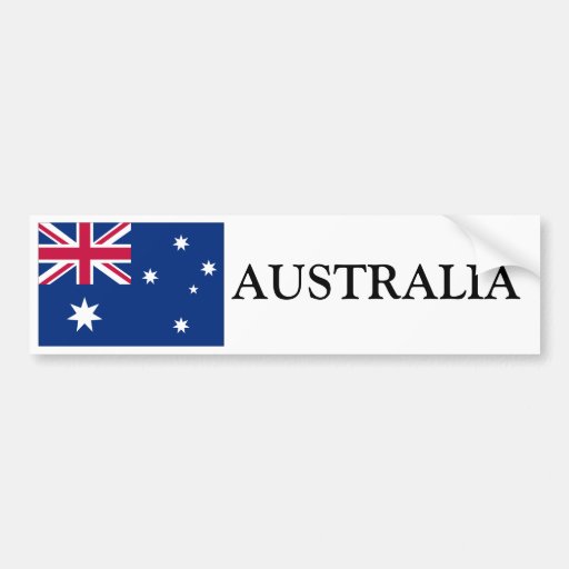 Australia Flag Bumper Sticker Zazzle