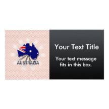 Australia Flag Map 2.0 Photo Cards