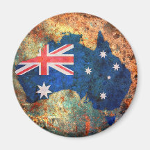Australia Flag Map Fridge Magnets