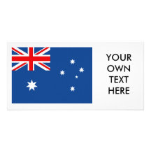Australia Flag Personalized Photo Card