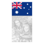 Australia Flag Photo Card