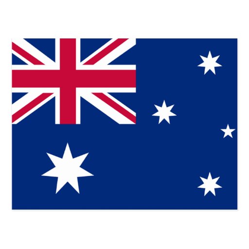 Australia Flag Postcard