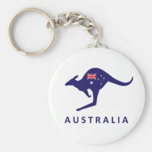 Australia Kangaroo Flag Key Chains