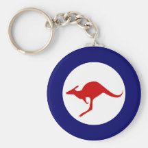 Australia kangaroo military aviation roundel key chains