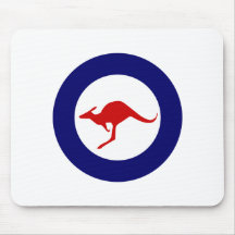 Australia kangaroo military aviation roundel mouse pads
