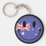 Australia Smiley Key Chain