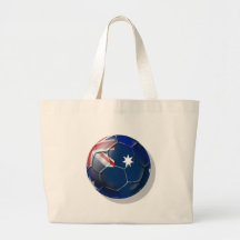Australia Socceroos Soccer fans Oz flag Ball Tote Bag