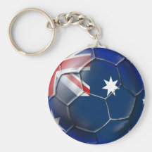Australia Socceroos Soccer fans Oz flag Ball Key Chains