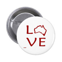 Australia T-Shirts and Gifts, Love Australia! Pin