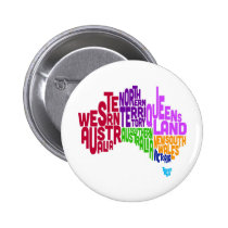 Australia Typographic Text Map buttons