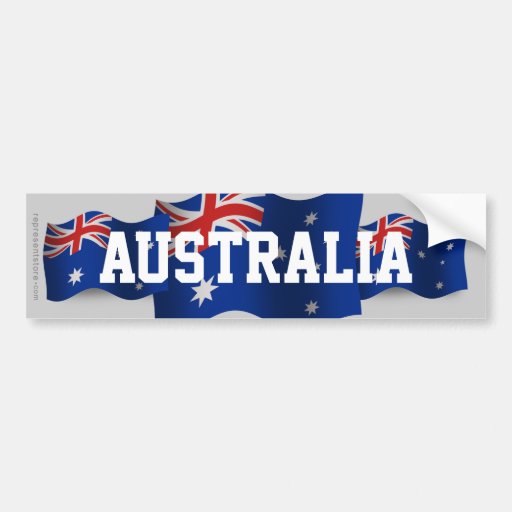 Australia Waving Flag Bumper Sticker Zazzle