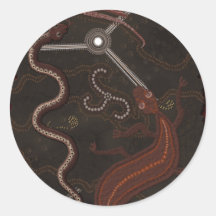 Australian Aboriginal Style Art Stickers