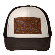 Australian Aborigines Walkabout with Animal Tracks Trucker Hats