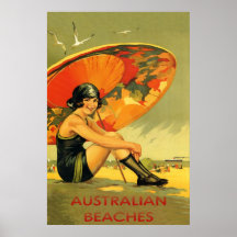 Australian Beaches Vintage Posters