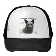 Australian Cattle Dog (blue) History Design Mesh Hat