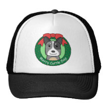 Australian Cattle Dog Christmas Trucker Hats