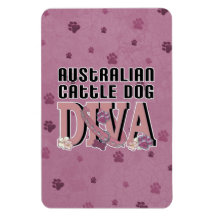 Australian Cattle Dog DIVA Rectangular Magnets