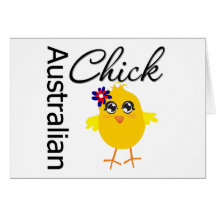 Australian Chick Greeting Card