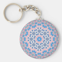 Australian Dots and Flowers Keychains