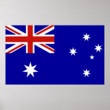 Australian flag posters