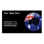 Australian Globe, Your Name Here, Business Card Template