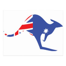 australian kangaroo postcards