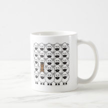 Australian Kelpie in the Sheep Mugs