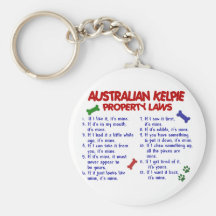 AUSTRALIAN KELPIE Property Laws 2 Key Chains