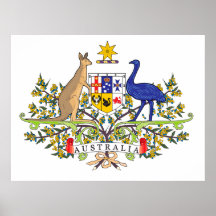 Australian national emblem poster