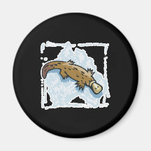australian platypus design fridge magnet