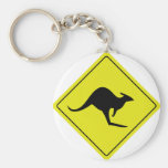 australian roadsign kangaroo australia key chain