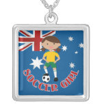 Australian Soccer Girl 4 Pendants