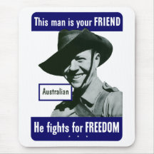 Australian -- This Man Is Your Friend Mouse Pad
